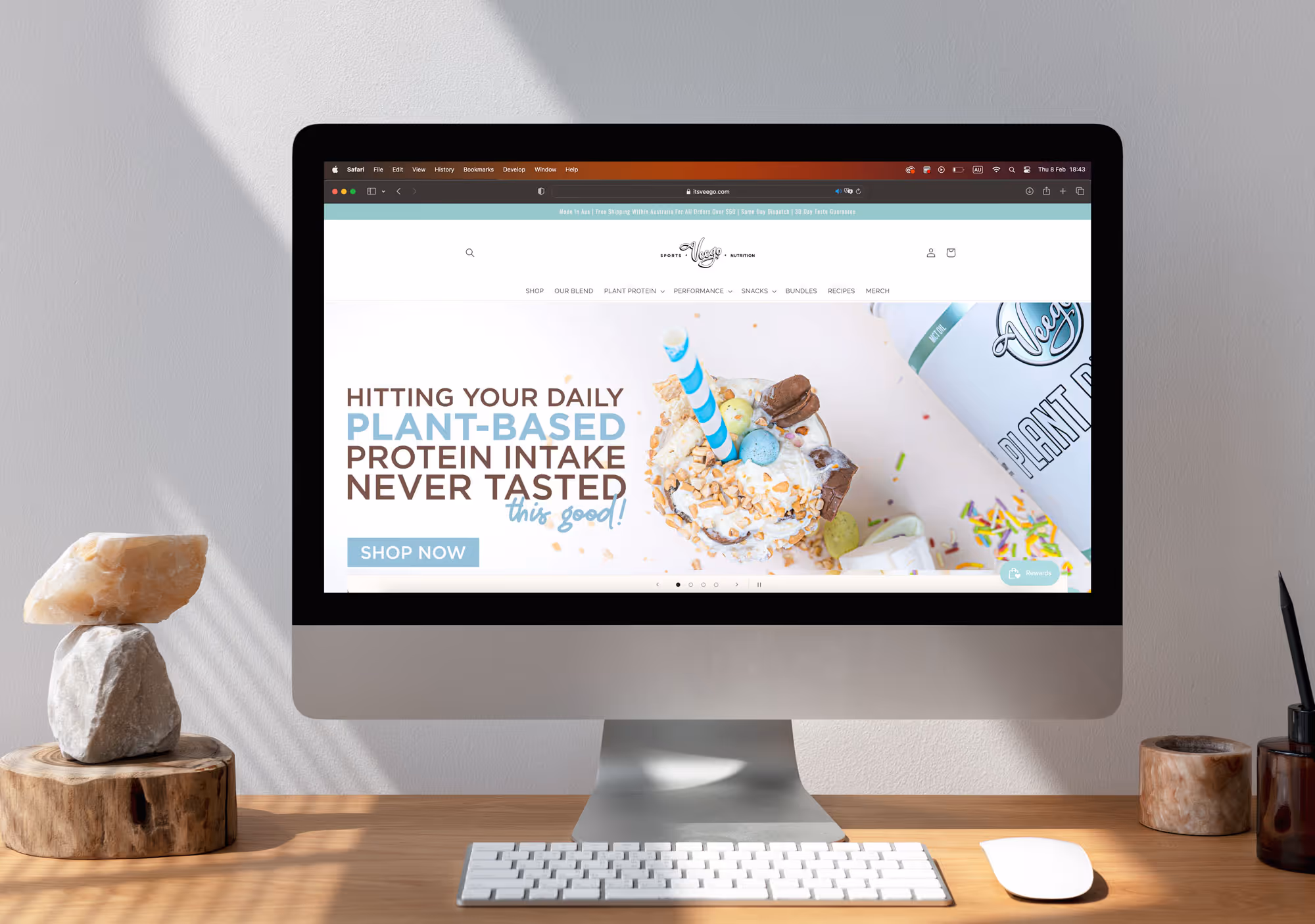 monitor showcasing website design skills with shopify